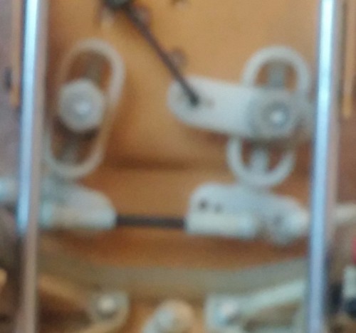 Not sure why I didn't take a pic of the new steering rack but here is what the old one looks like. sorry it's blurry, but you can tell what the rack is.