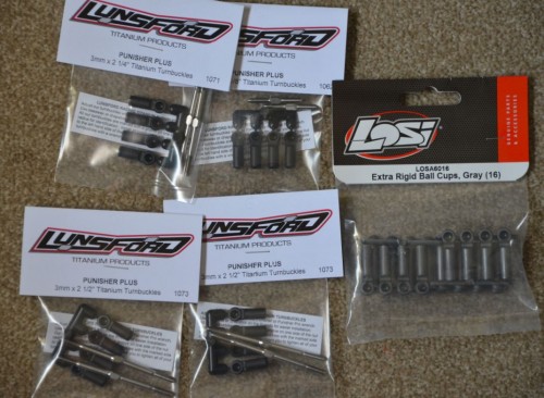New Lunsford rods and Losi ends.