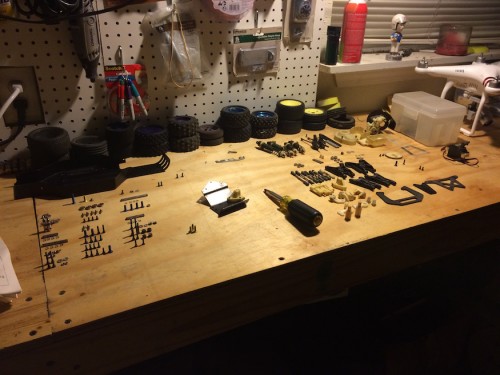 All parts laid out and accounted for.