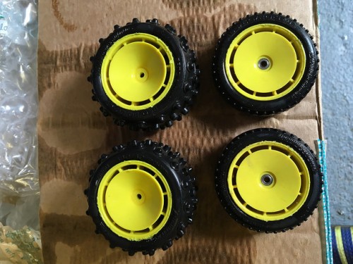 The original wheels/tyres came with it too. Apparently they are quite hard to get a hold of now.