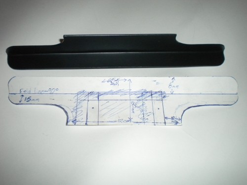 Not sure why I put 6mm for the upper right bend, should be 20mm from the bend line to the front edge.