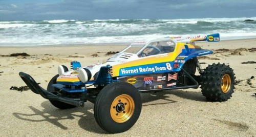 GRR chassis Tamiya Hornet on the beach
