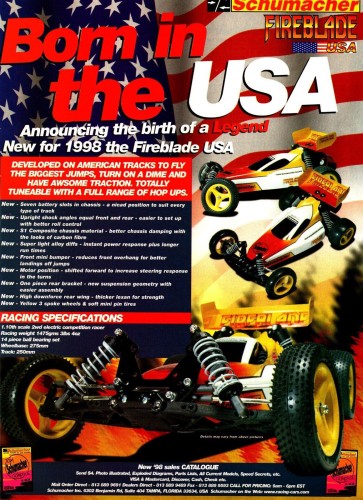 1998 Schumacher Fireblade 2000 USA Ad.jpg