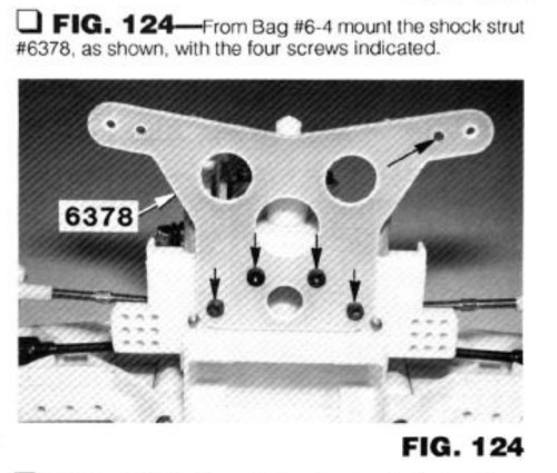 RC10 graphite shock tower