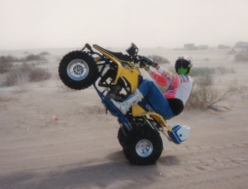 Me wheeling in a sand storm