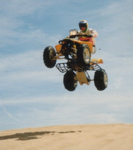 Me jumping at Glamis Sand Dunes