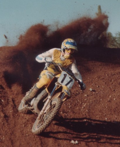 This is my favorite MX photo of me bashing a berm on my 82 RM-250