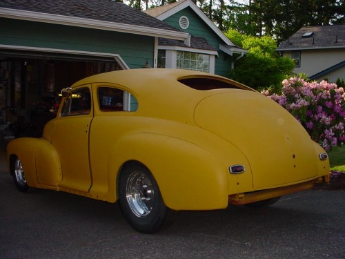 1948 Chevy - drug this one out of the woods.