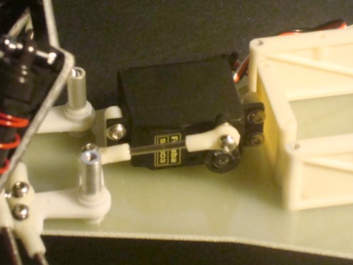 Servo in place.