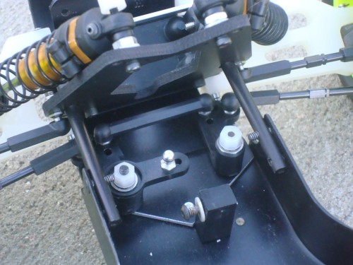 aeiou's ball raced steering rack. I have since replaced the center link with a 1&quot; turnbuckle and ball cups. The moulded link was a tad too long.
