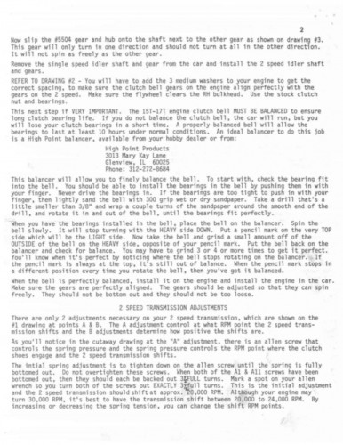 RC500 2-Speed Instructions