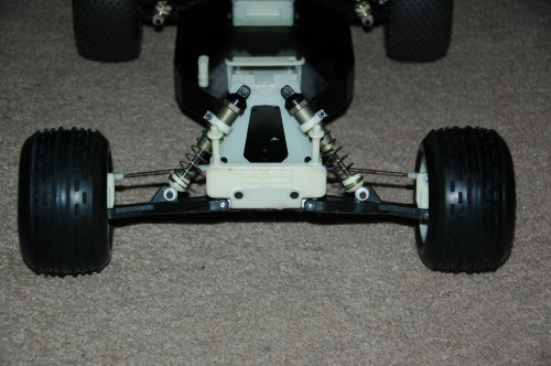 Front shot showing worn bumper