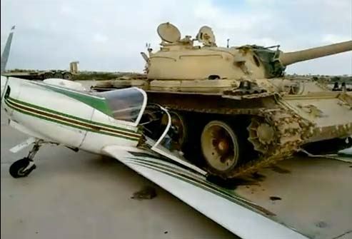 Tank crushes plane.jpg