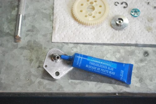 loctite on the nut as per manual