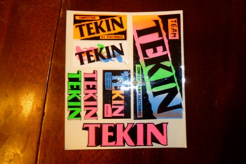 A sweet set of old school Tekin decals!