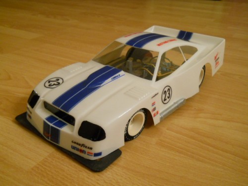 this is my very rare mrp mustang imsa on a bolink chassis.