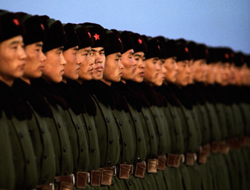 Chinese Army Honor Guard, Peking, China, 1975.jpg