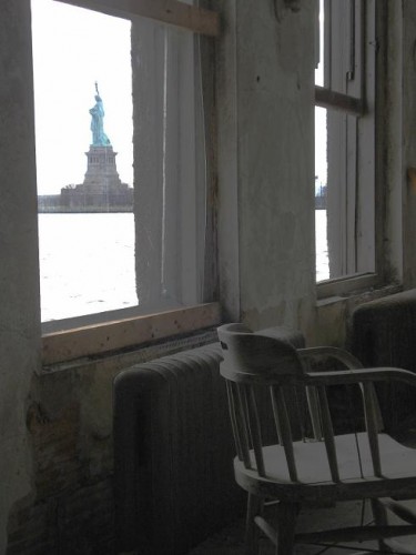 Rare shot from one of the medical buildings on Ellis Island that is off limit's to the public