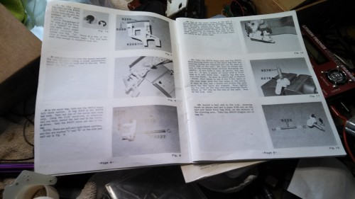 Old original yellow cover manual.