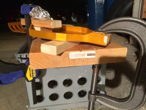 I managed to get most of the bend out without going too crazy on it.